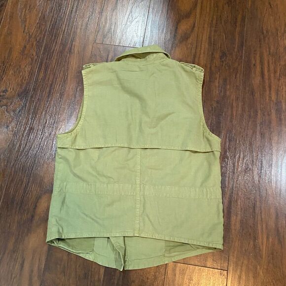 NWT Madewell Olive Green Modern Safari Military Vest Size Small - Picture 4 of 10